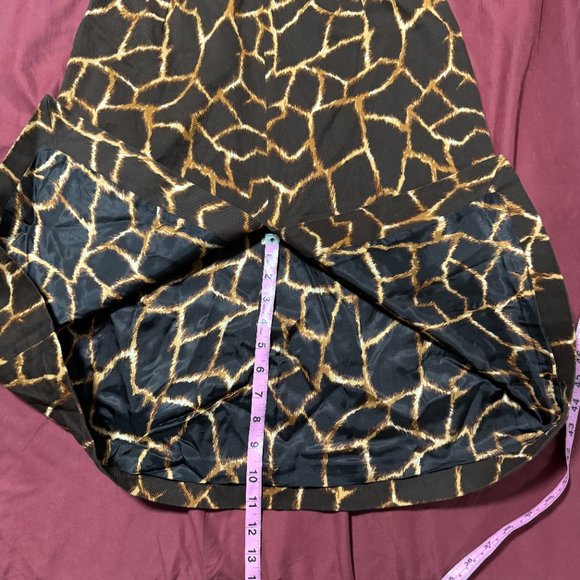 Dolce & Gabbana Animal Giraffe Print Skirt Vintage Size M, Italian 42, US6 - Picture 11 of 13